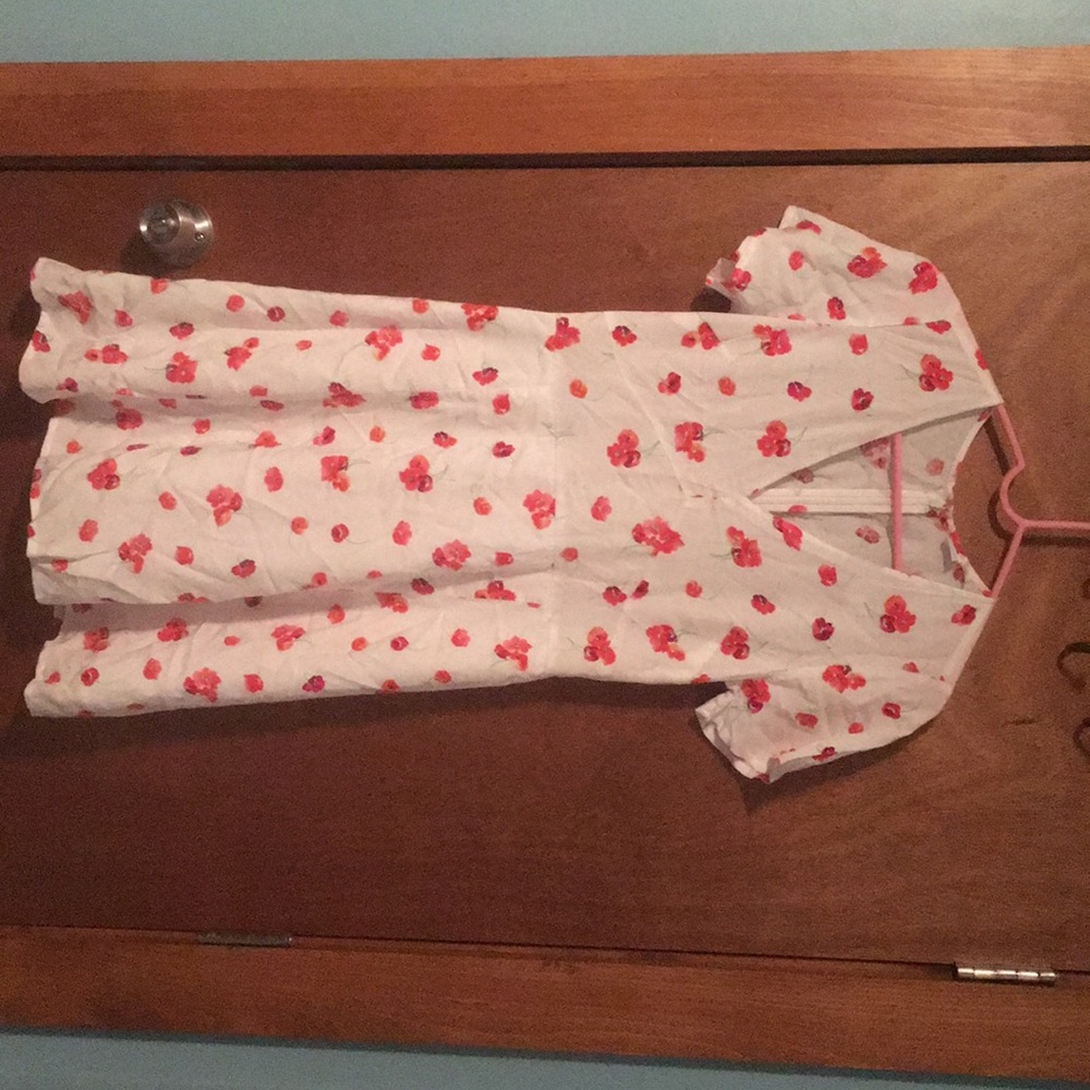White floral dress